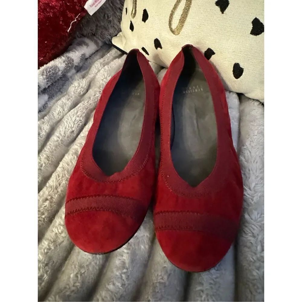 Stuart Weitzman Silver Ballerina flat
